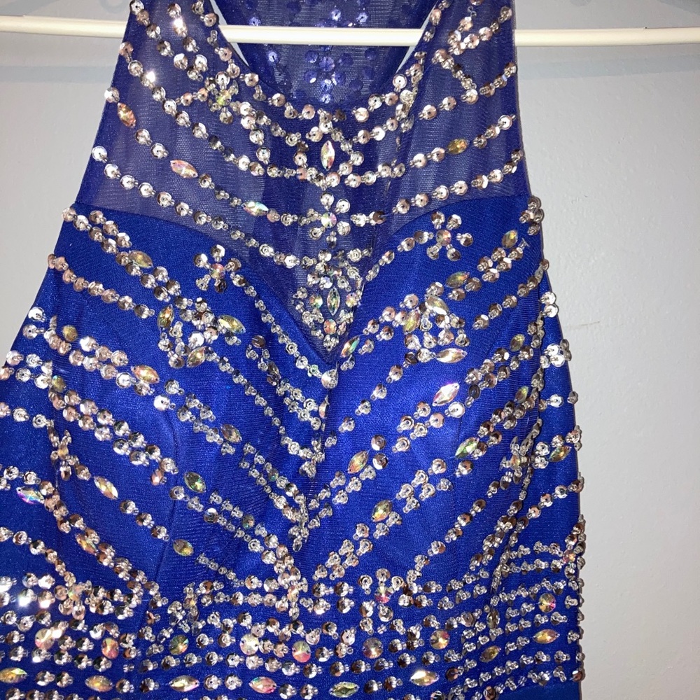 Blue prom dress
